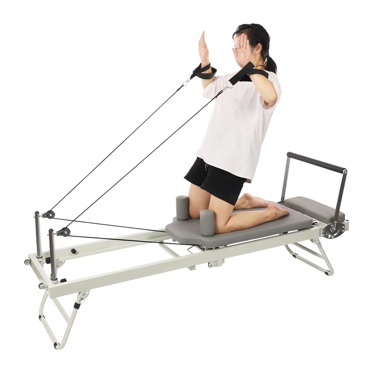 Foldable Pilates Reformer Machine for Yoga Fitness