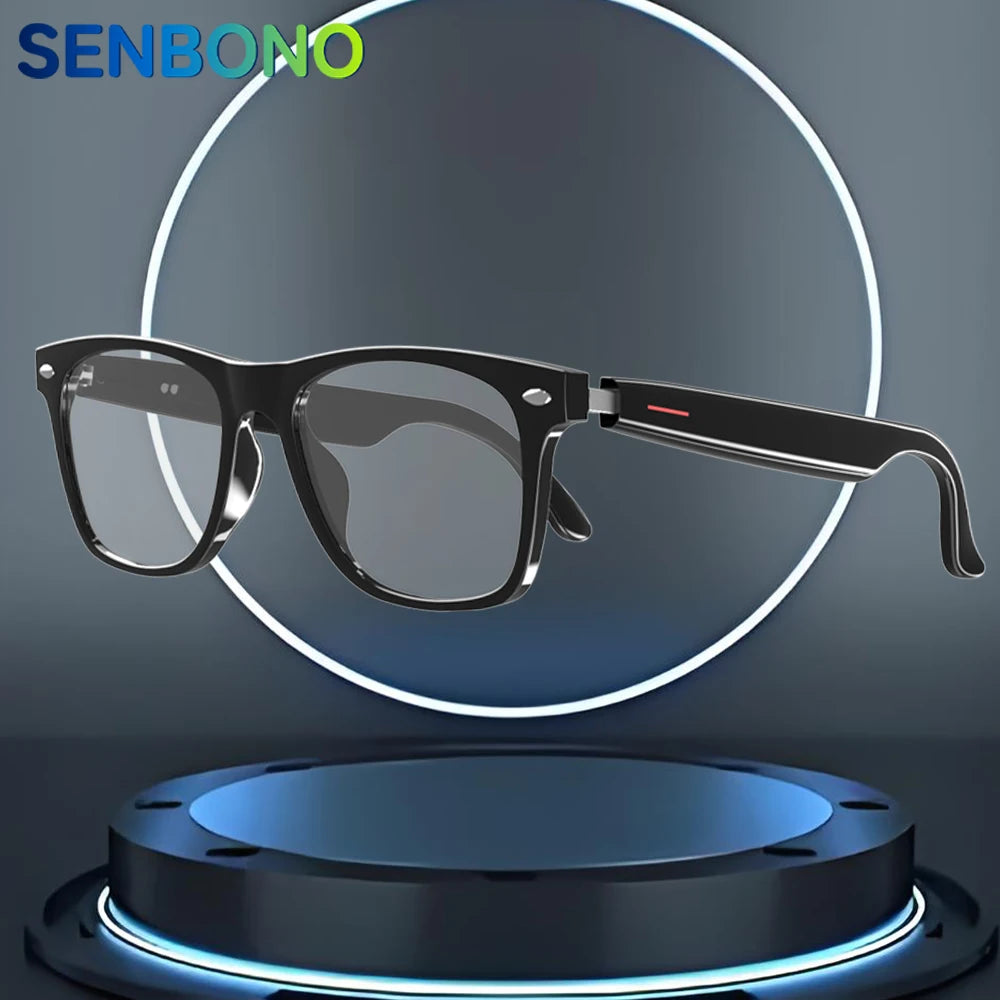 SENBONO Smart Glasses with Open Ear Music Sound