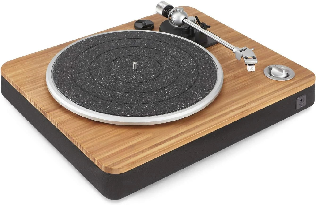 Vinyl Record Player with Built-in Pre-Amp and Headphone Jack
