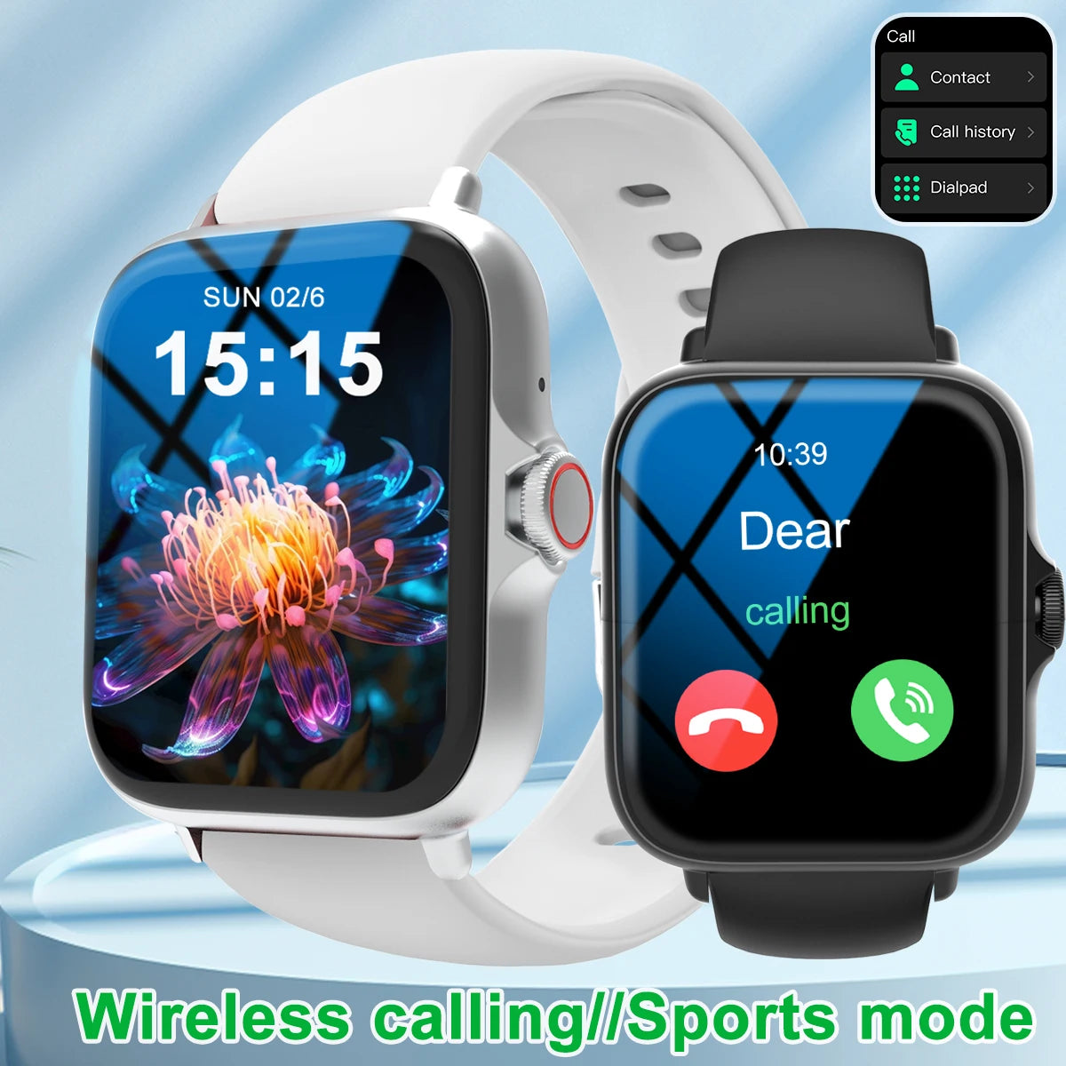 Smart Touch Screen Smartwatch With Call And Music Control