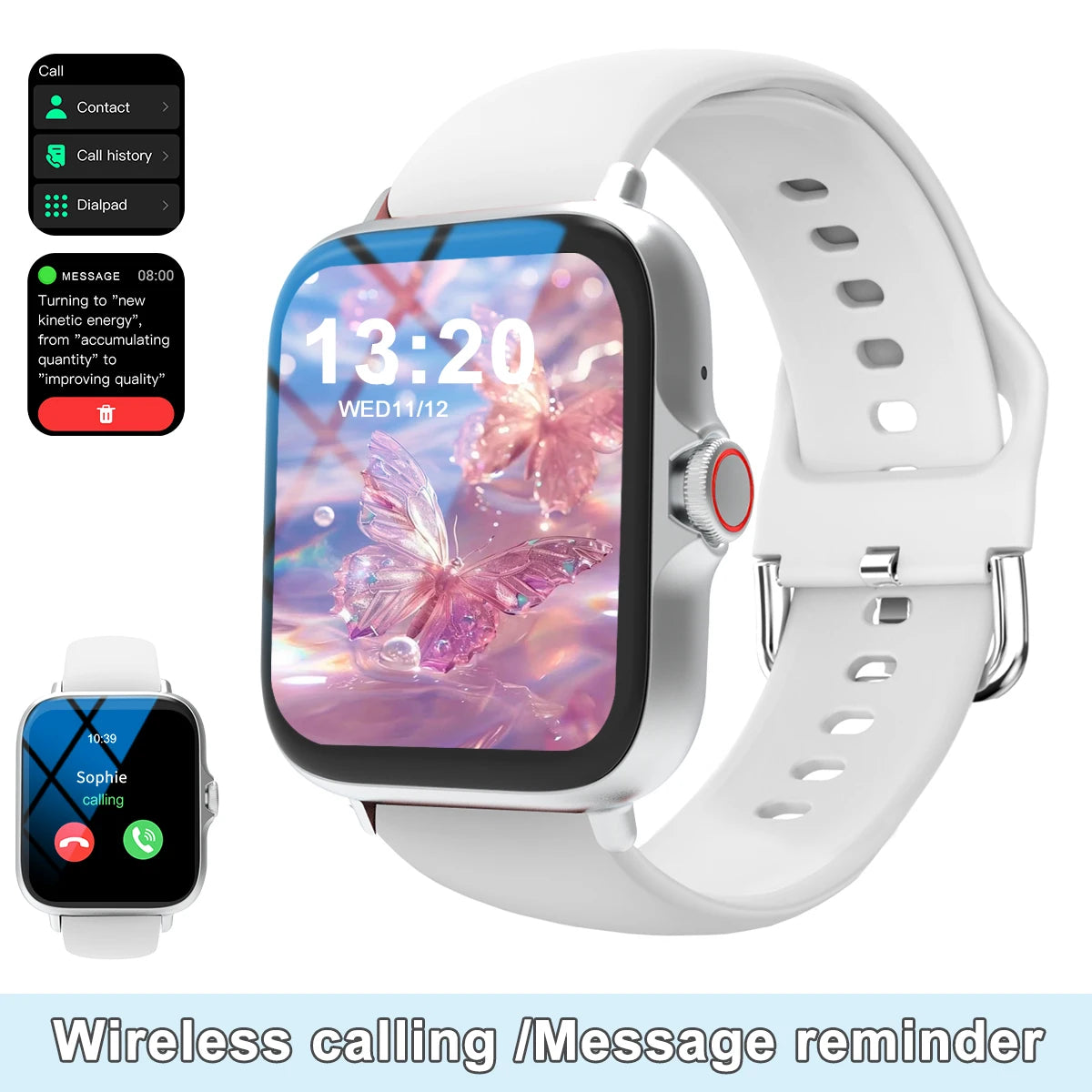 Smart Touch Screen Smartwatch With Call And Music Control