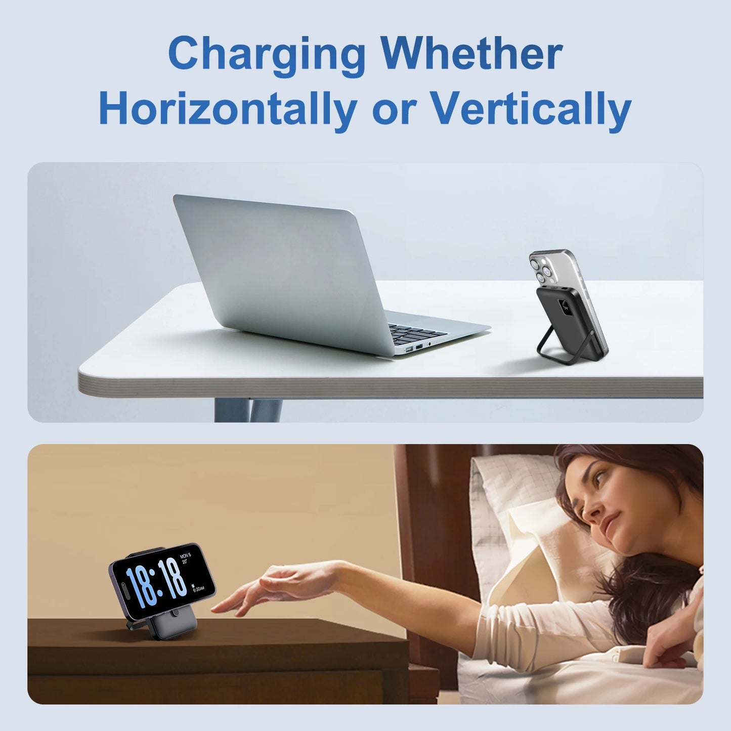 Magnetic 10000mAh Wireless Charger Power Bank 20W Fast