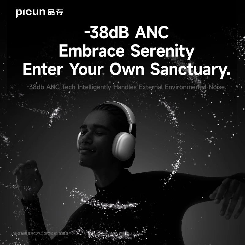 Picun F8 Pro ANC Wireless Headphones with 3D Audio