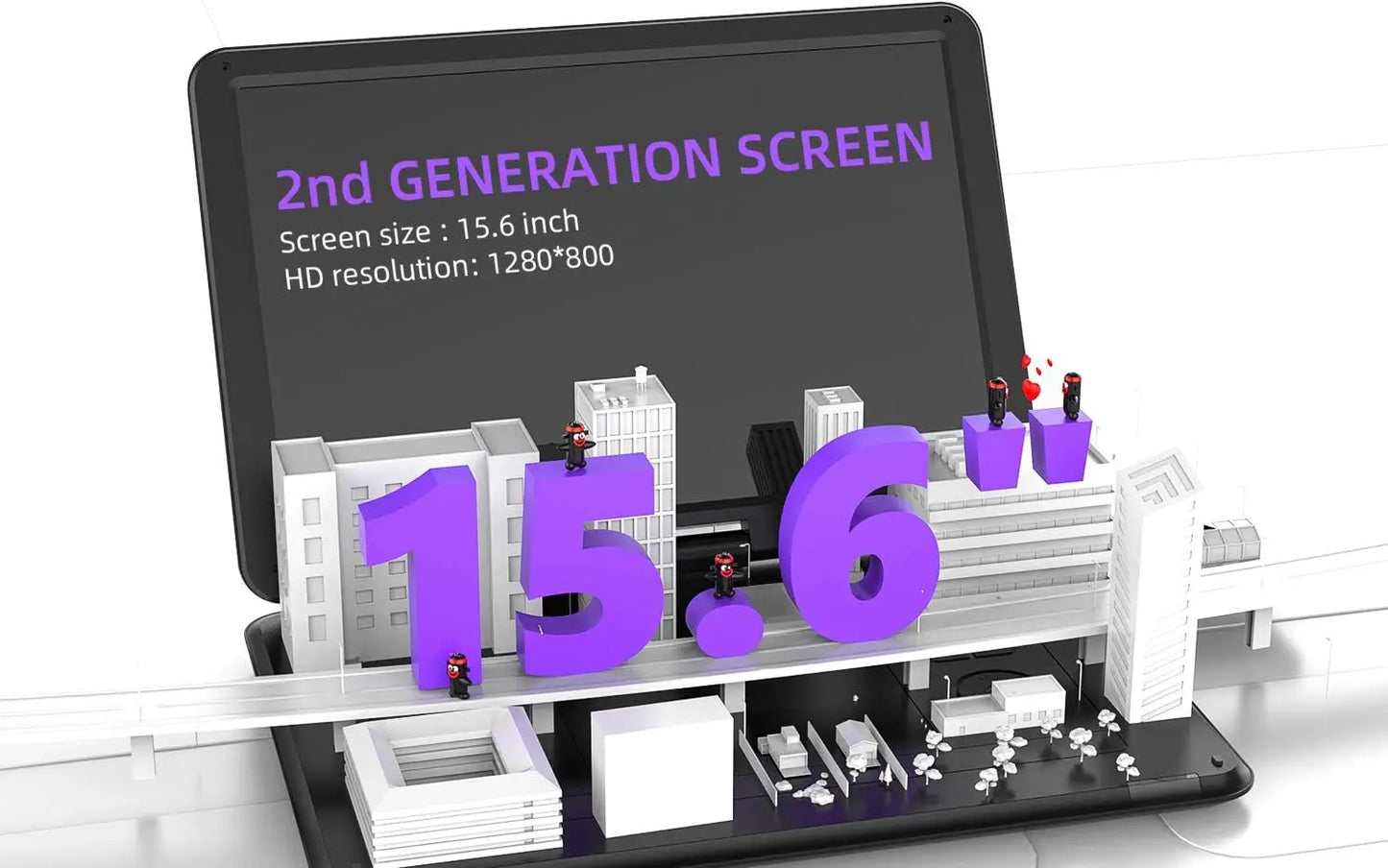 17.5" Portable DVD Player with 15.6" HD Screen