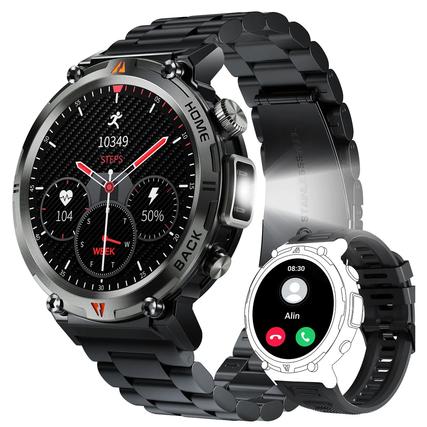 EIGIIS KE3 Bluetooth Smart Watch for Men