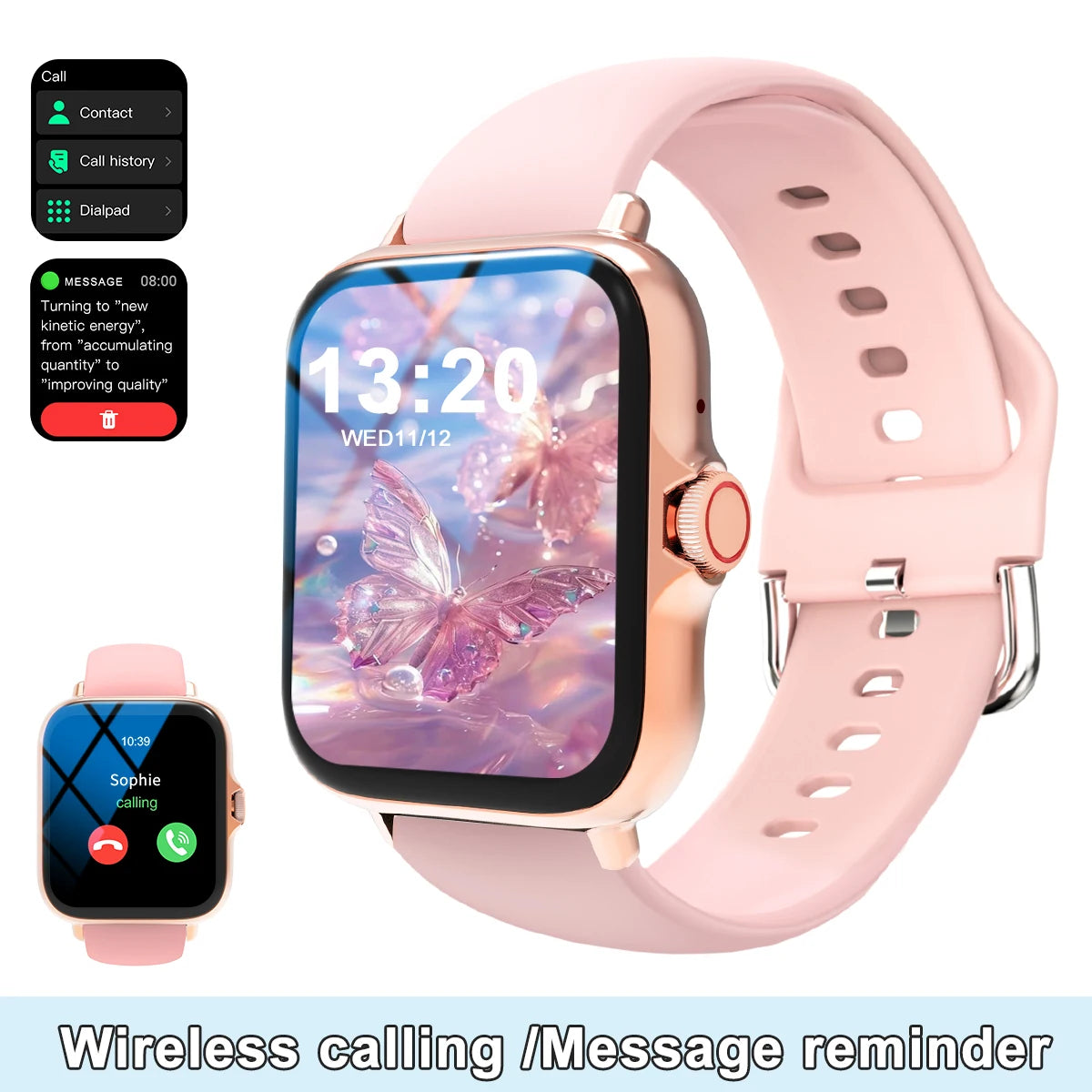 Smart Touch Screen Smartwatch With Call And Music Control