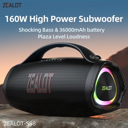Zealot S98 160W Waterproof Bluetooth Speaker with RGB Light
