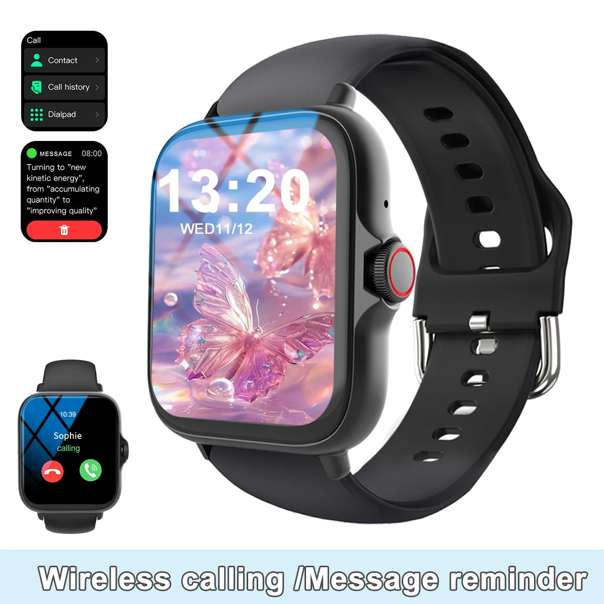 Smart Touch Screen Smartwatch With Call And Music Control