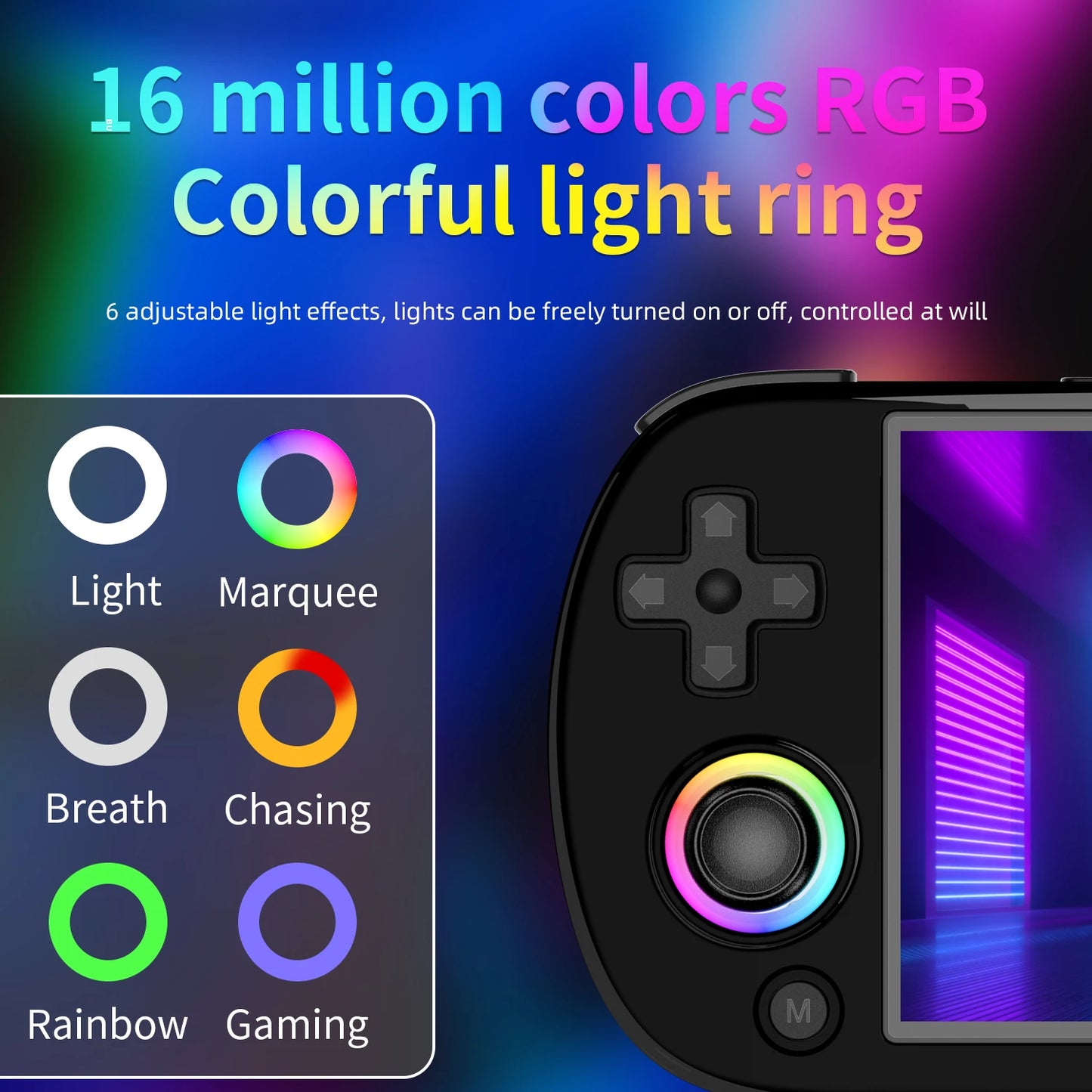 Anbernic RG40XX H Handheld Game Console with RGB Light