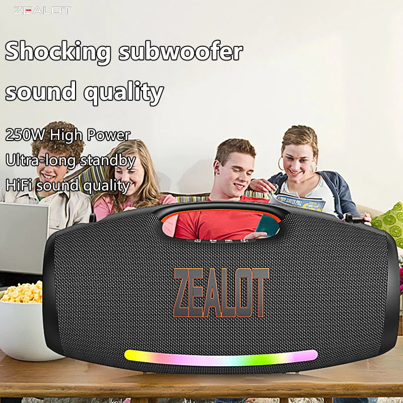 Zealot S89 Waterproof Bluetooth Speaker with Subwoofer