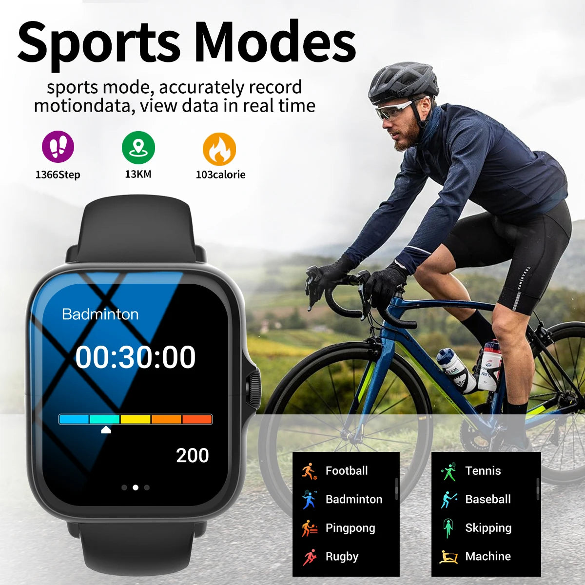 Smart Touch Screen Smartwatch With Call And Music Control