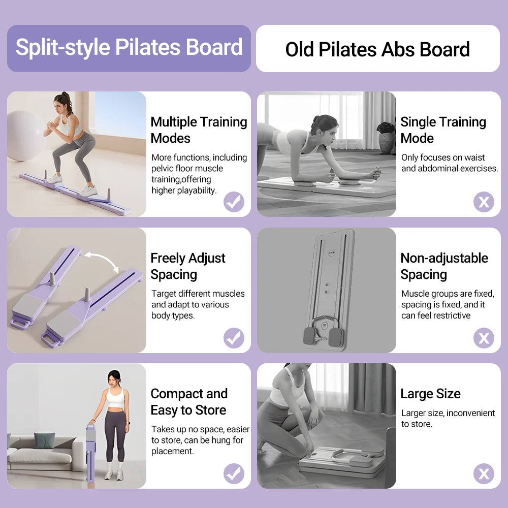 2-in-1 Abs & Ski Board - Portable Core Trainer