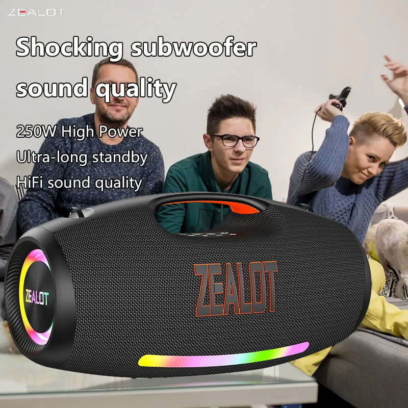 Zealot S89 Waterproof Bluetooth Speaker with Subwoofer