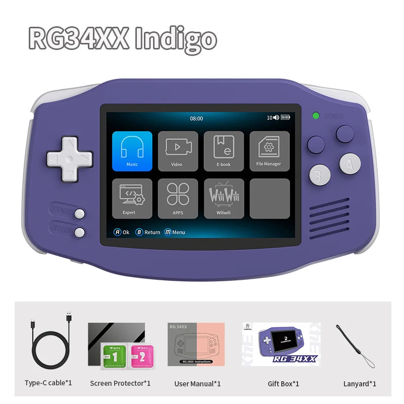 ANBERNIC RG34XX Retro Handheld Game Console with IPS Screen