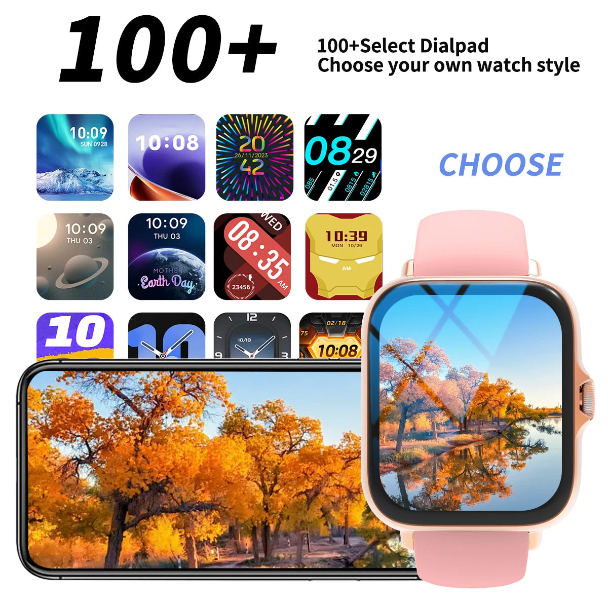Smart Touch Screen Smartwatch With Call And Music Control