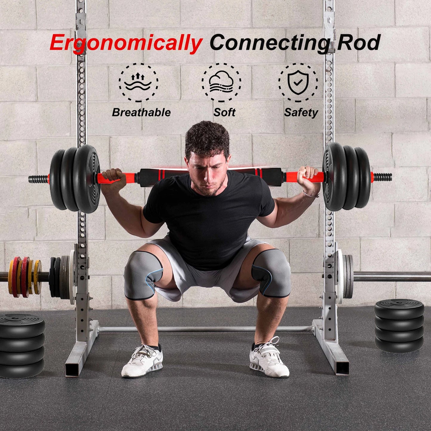Adjustable Dumbbell Set 44 Lbs Multifunctional Home Gym Equipment