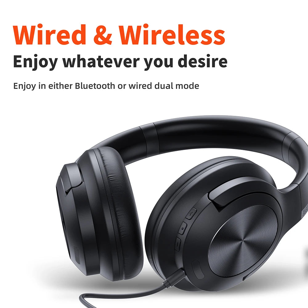 QERE E80 Wireless Noise Cancelling Headphones 70 Hours