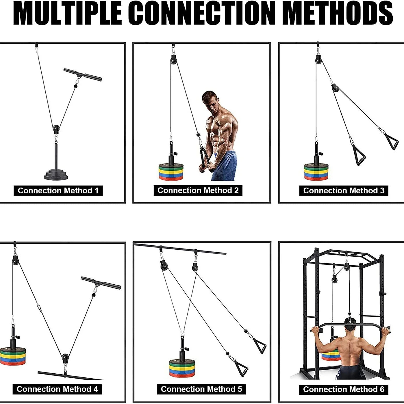 Family Gym Fitness Equipment for Biceps Curl and Triceps