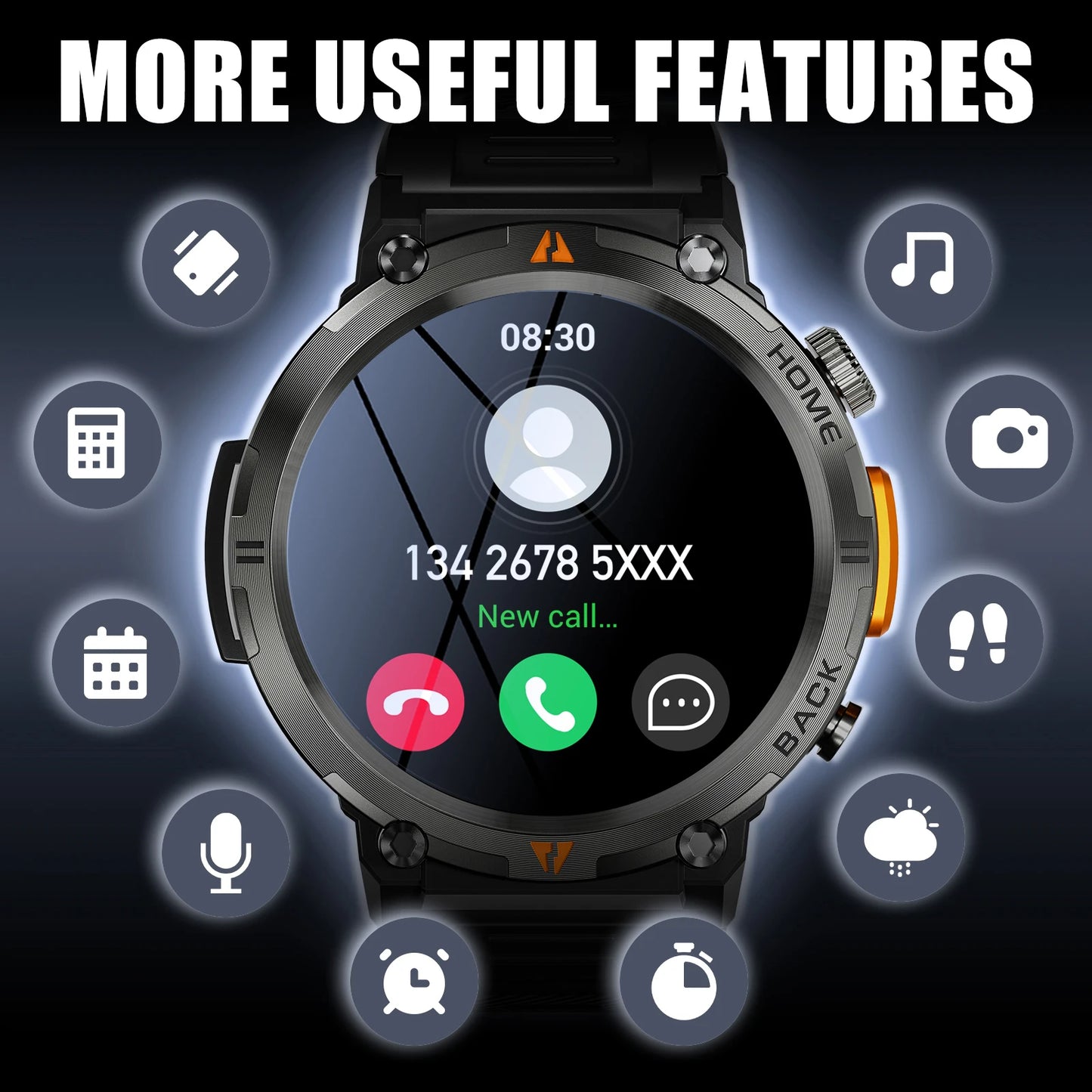 EIGIIS KE3 Bluetooth Smart Watch for Men