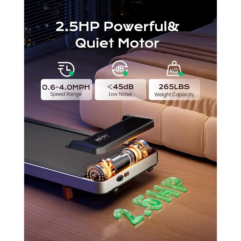Walking Pad Treadmill with Incline for Home Office