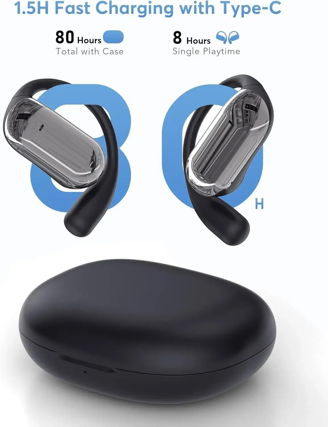 UYUXIO AI Language Translation Headphones with Noise Cancellation