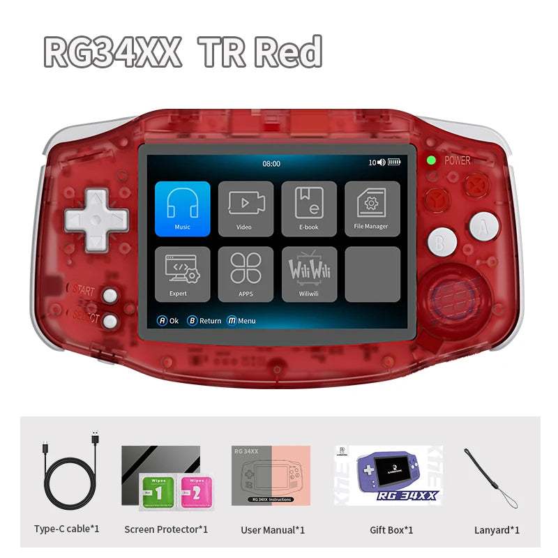 ANBERNIC RG34XX Retro Handheld Game Console with IPS Screen