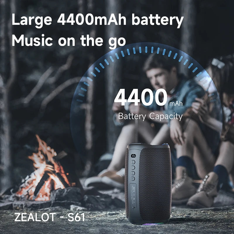 Zealot S61 Waterproof Bluetooth Speaker for Outdoor Fun