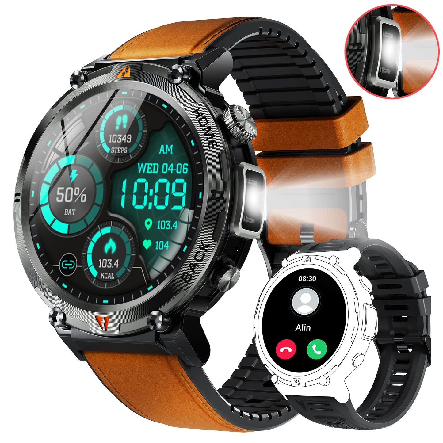 EIGIIS KE3 Bluetooth Smart Watch for Men
