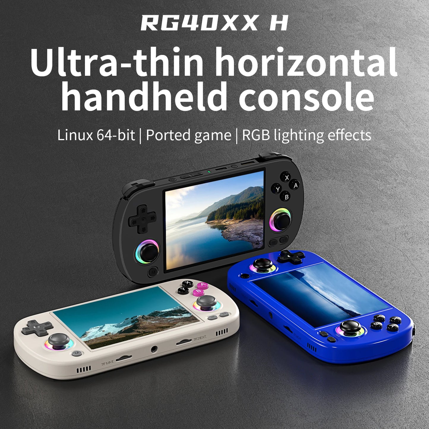 Anbernic RG40XX H Handheld Game Console with RGB Light