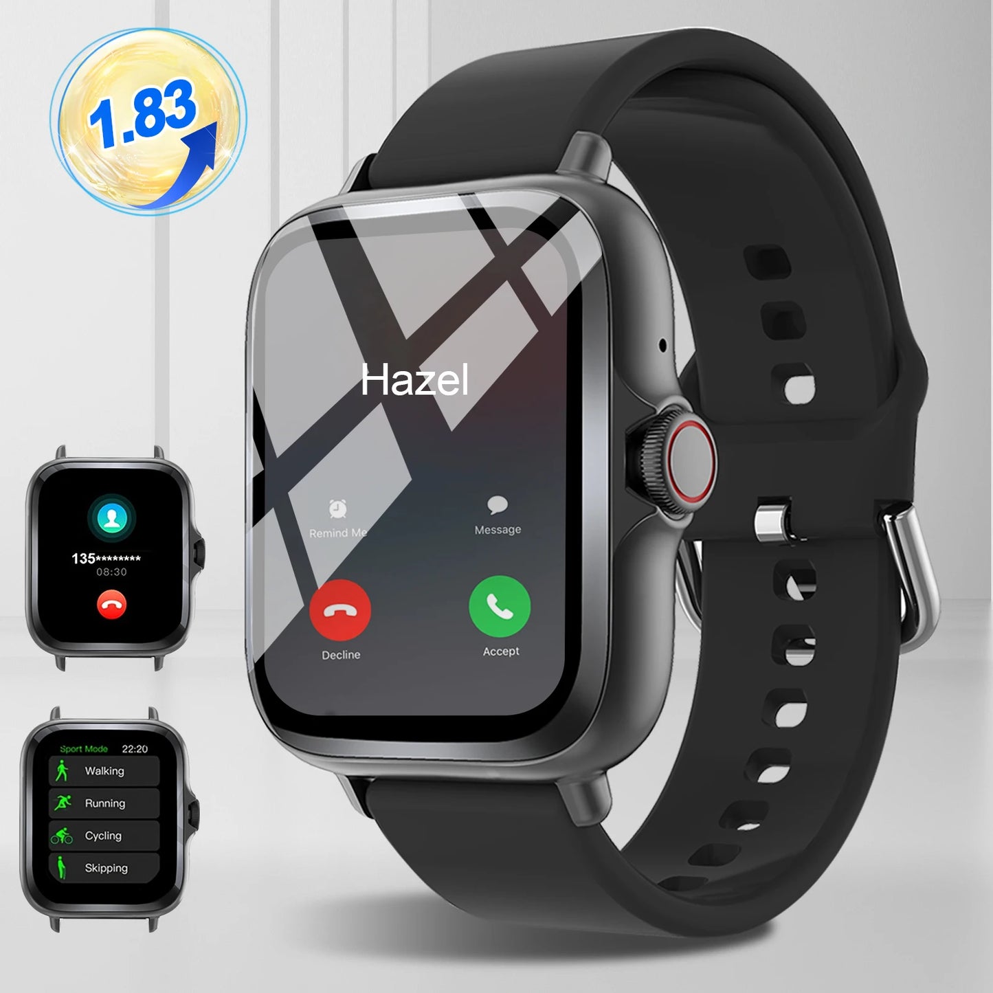 Smart Touch Screen Smartwatch With Call And Music Control