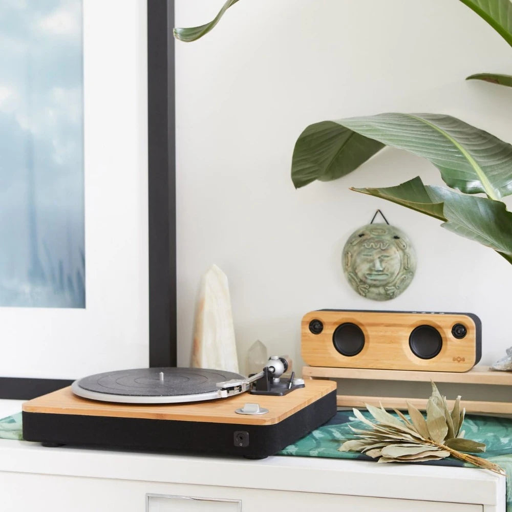 Vinyl Record Player with Built-in Pre-Amp and Headphone Jack