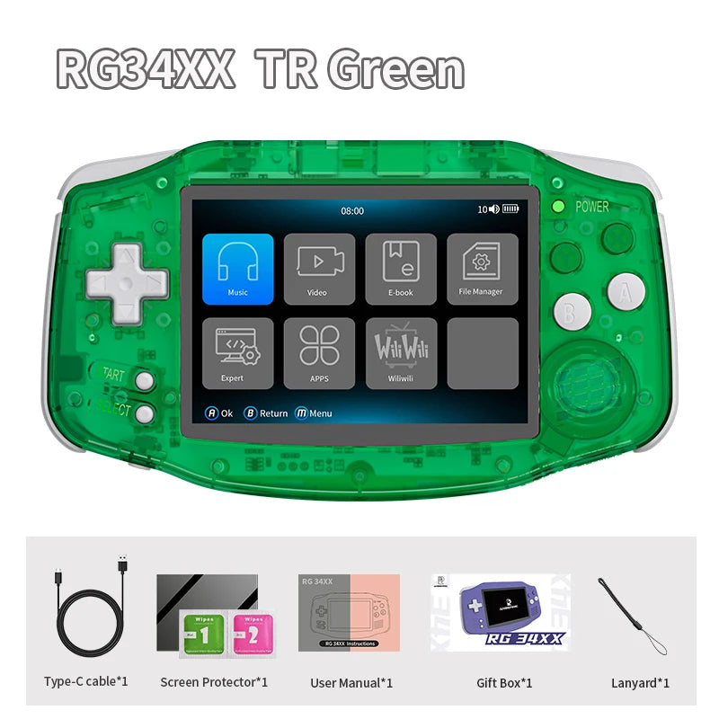 ANBERNIC RG34XX Retro Handheld Game Console with IPS Screen