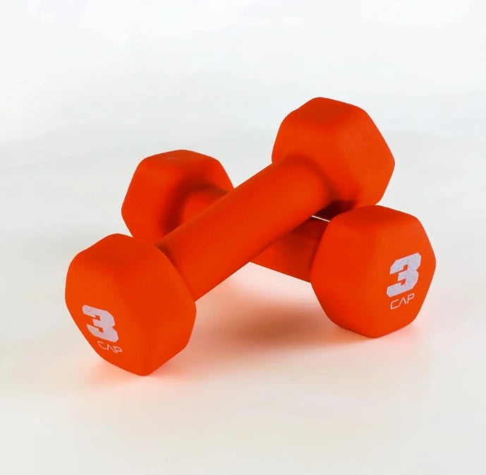 2/3/5/8/10/12/15 lb Rubber Dumbbells for Convenient Workouts