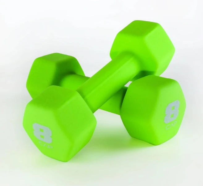 2/3/5/8/10/12/15 lb Rubber Dumbbells for Convenient Workouts