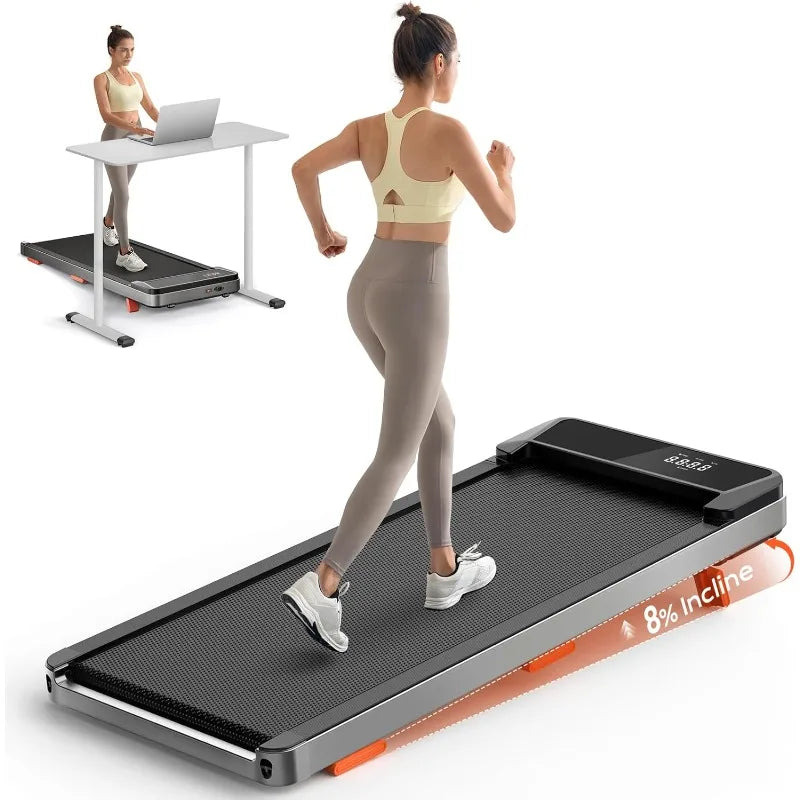Walking Pad Treadmill with Incline for Home Office