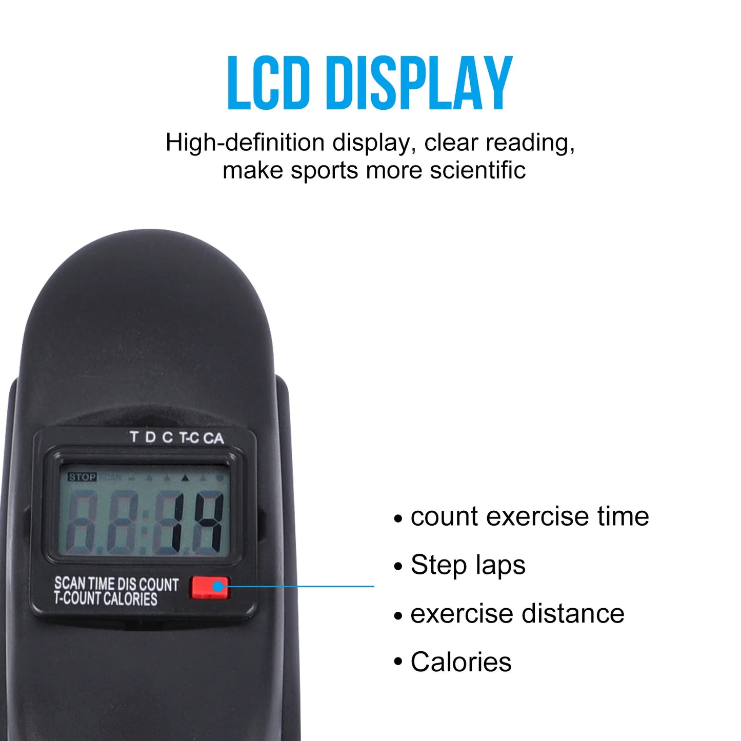 Multi-Function Stepper Exercise Bike with LCD Screen