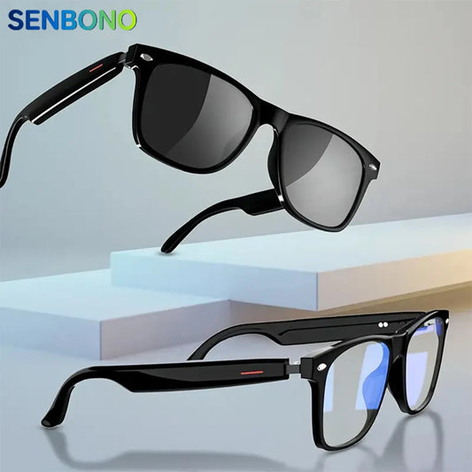 SENBONO Smart Glasses with Open Ear Music Sound