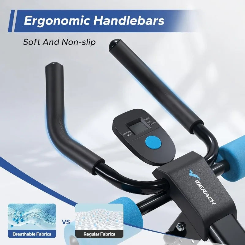 MERACH Ab Machine for Home Gym, Adjustable and Foldable