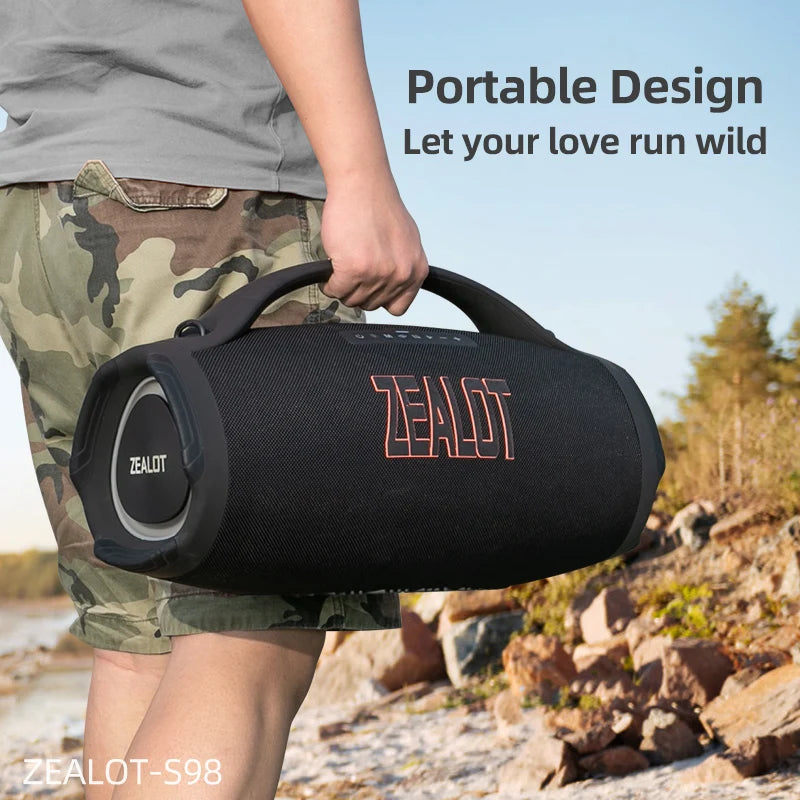 Zealot S98 160W Waterproof Bluetooth Speaker with RGB Light