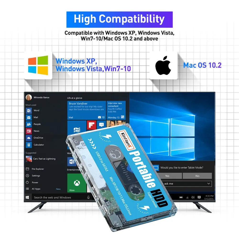 KINHANK Super Console 500G with 100000 Games