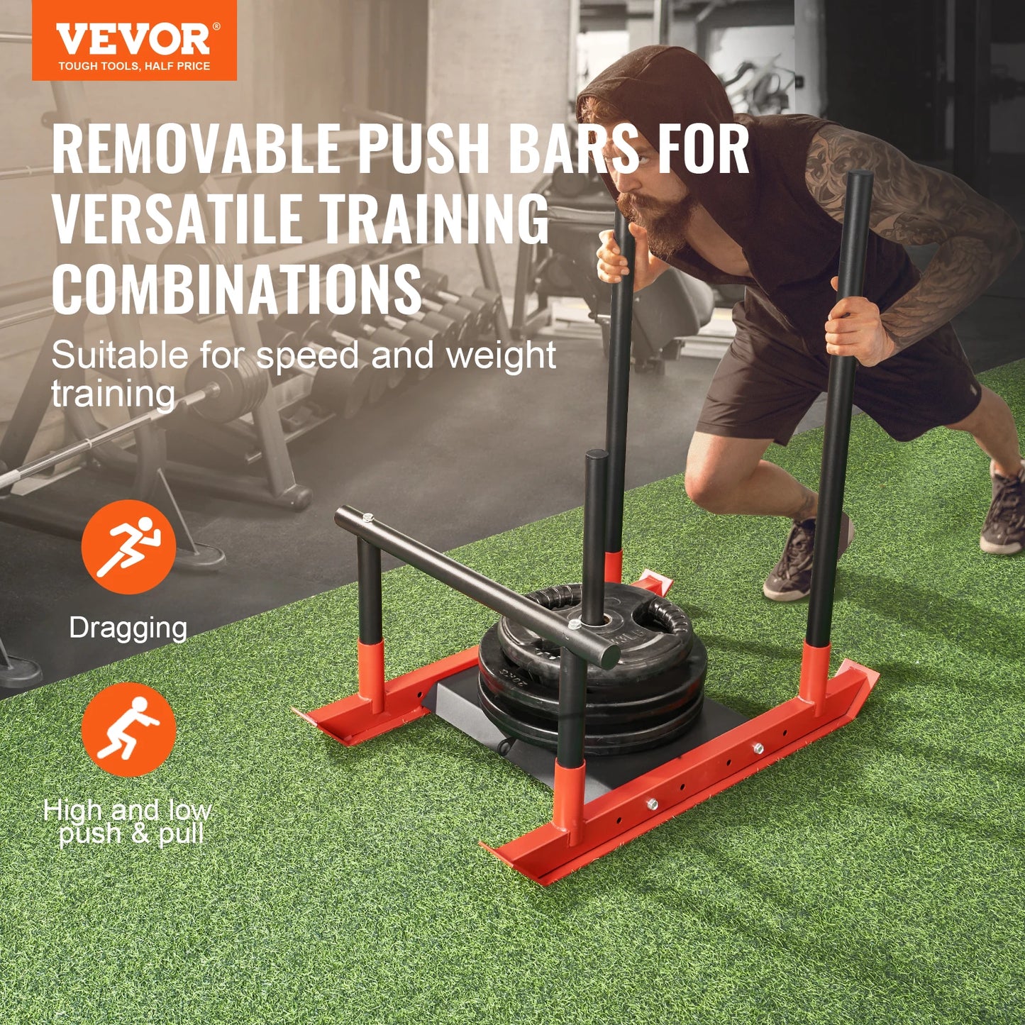 VEVOR Power Sled for Weight Training and Fitness