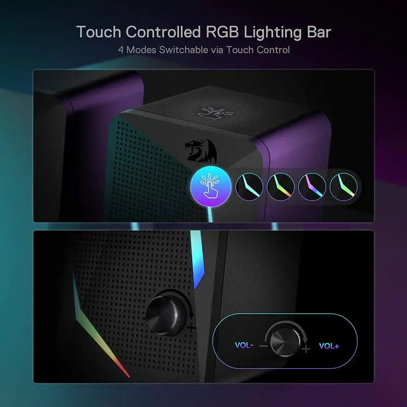 Redragon GS510 Waltz RGB Desktop Speakers with LED