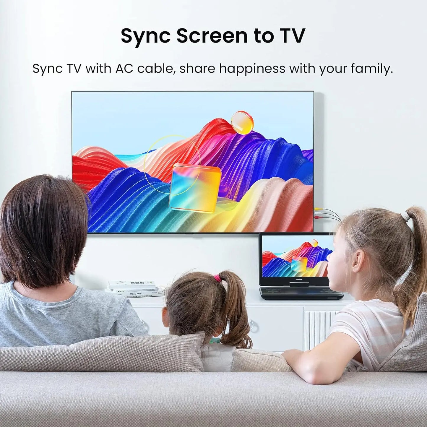 ieGeek 15.9" Portable DVD Player - with 14.0" Large HD Screen, 6 Hours Rechargeable Battery, High Volume Speakers