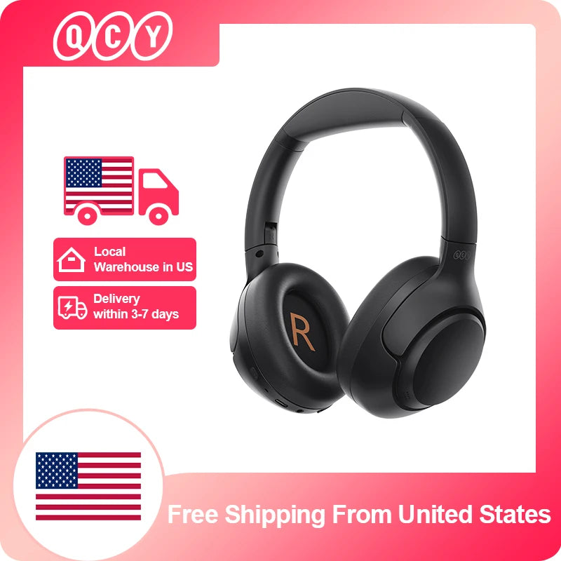 QCY H3 Wireless Headphones With Active Noise Cancellation