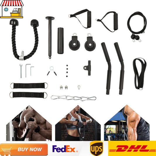 Family Gym Fitness Equipment for Biceps Curl and Triceps