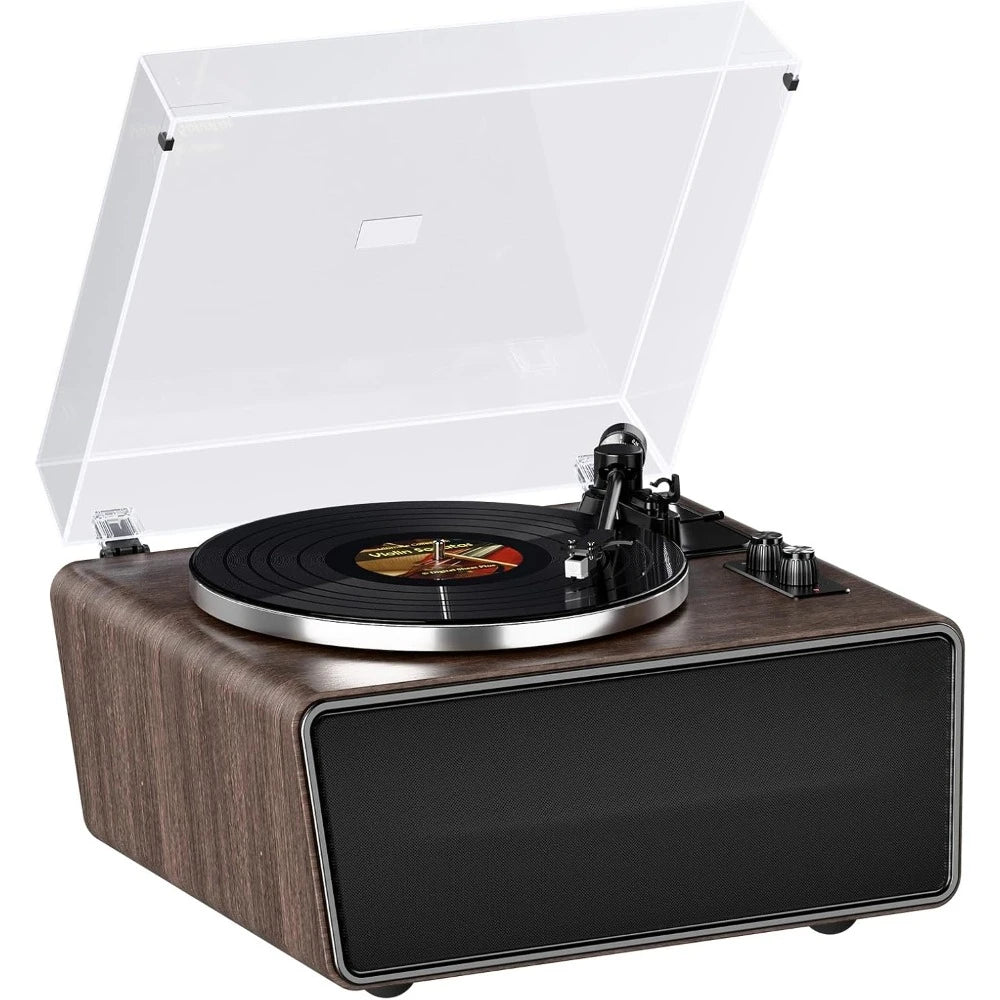 All-in-One Vinyl Record Player with Bluetooth & Speakers