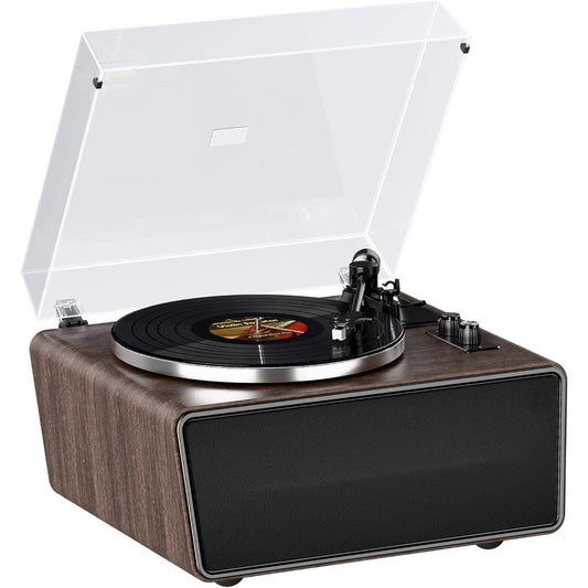 All-in-One Vinyl Record Player with Bluetooth & Speakers