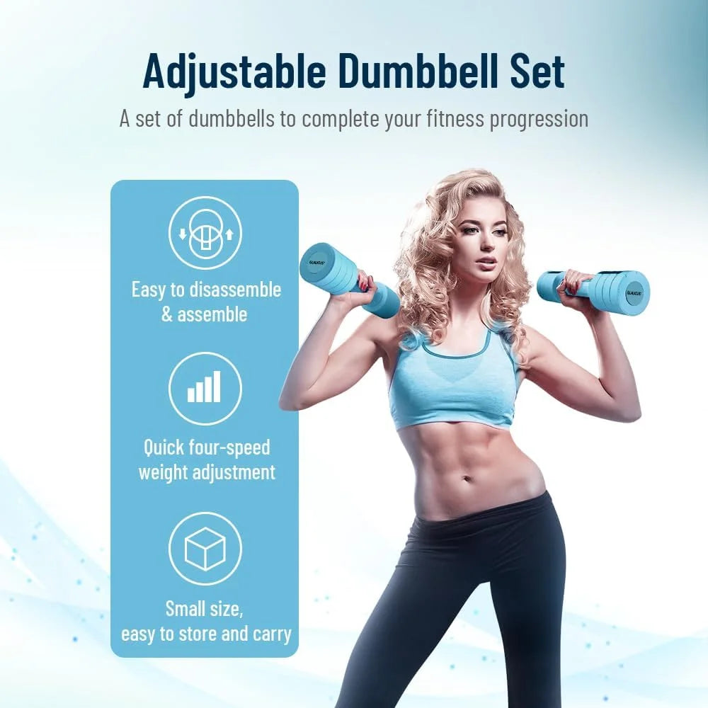 Adjustable Weight Dumbbells Set for Home Workouts
