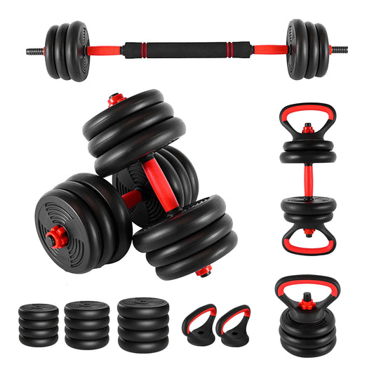 Adjustable Dumbbell Set 44 Lbs Multifunctional Home Gym Equipment