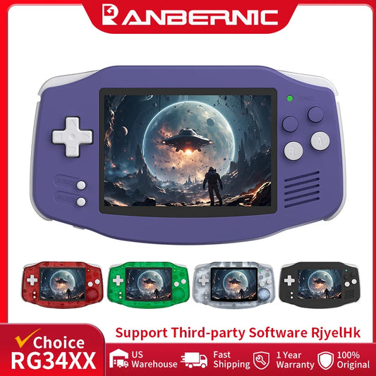 ANBERNIC RG34XX Retro Handheld Game Console with IPS Screen